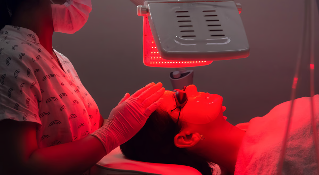 Red Light Therapy Before and After