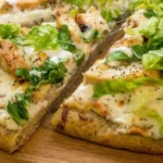 Chicken Crust Caesar Salad Pizza