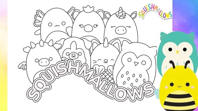 Squishmallow Coloring Pages