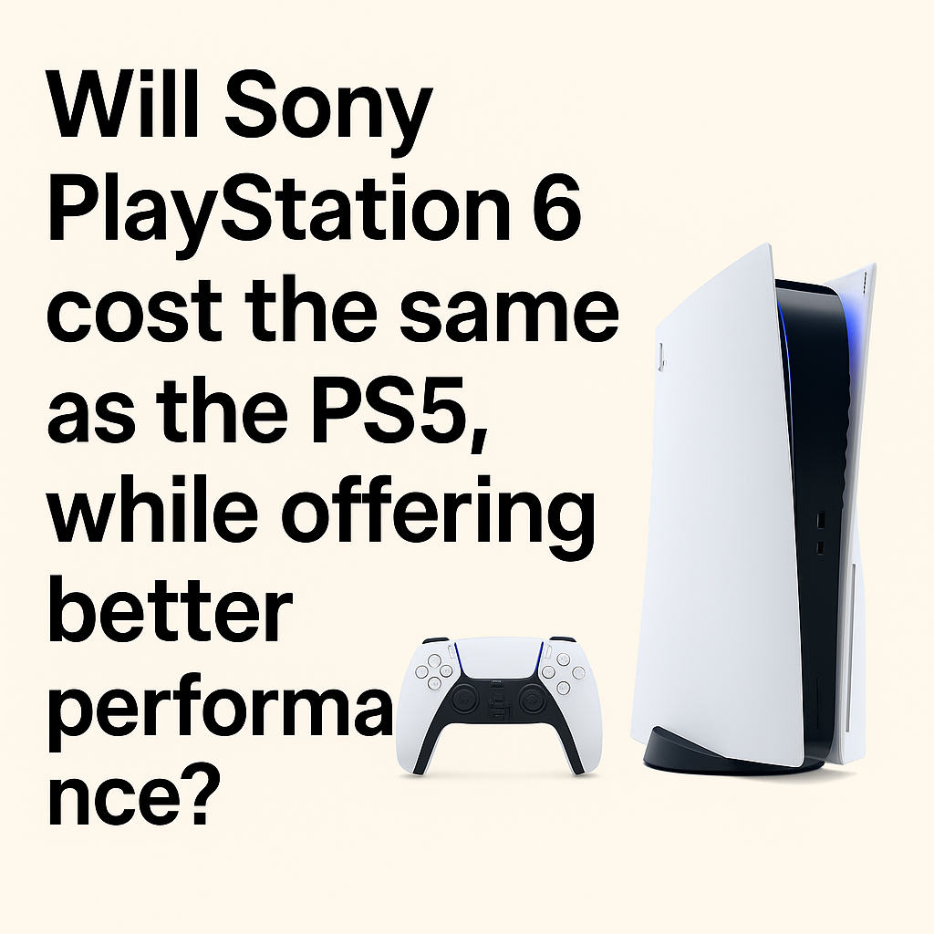 Will Sony PlayStation 6 Cost the Same as PS5 While Offering Better Performance?